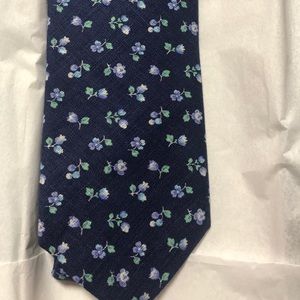 Luigi Borrelli Napoli silk linen tie